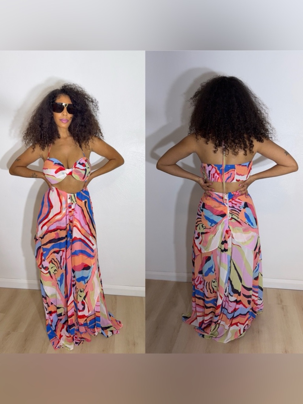 Two piece skirt set